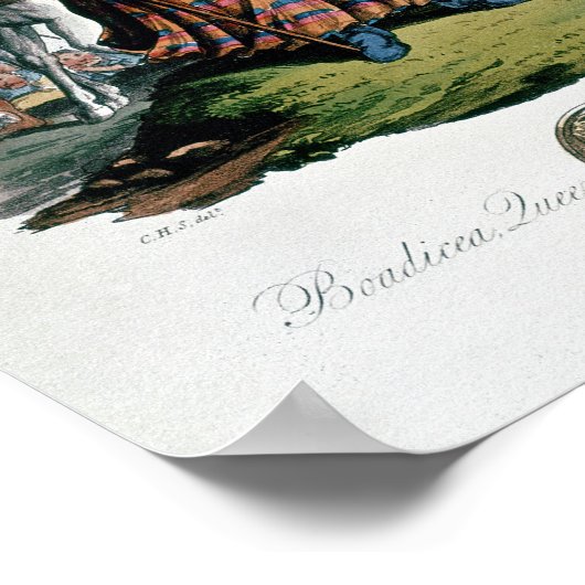 Boadicea, koningin van de Iceni Poster (Hoek)