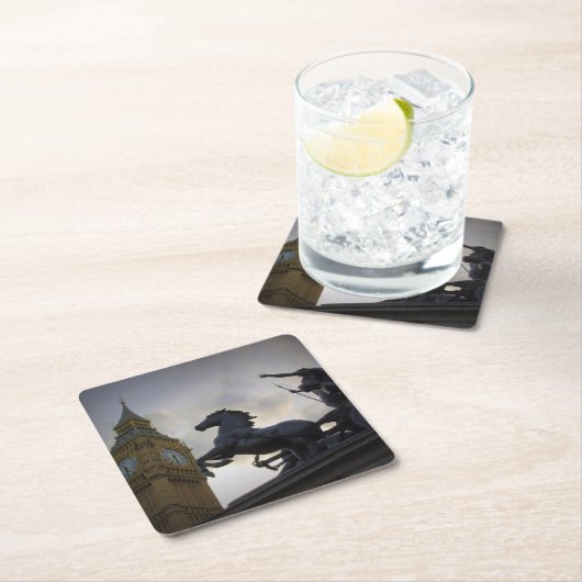 Boadicea Statue - Big Ben - London Onderzetter (Insitu)