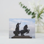 Boadicea Statue Briefkaart (Staand voorkant)