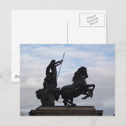 Boadicea Statue Briefkaart (Voorkant / Achterkant)