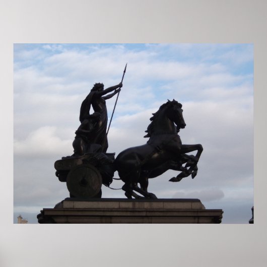 Boadicea Statue Poster (Voorkant)
