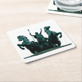 Boadicea Statue-Westminster Bridge-Londen-Onderzet Kartonnen Onderzetters (Schuin)