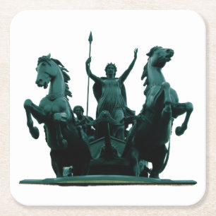 Boadicea Statue-Westminster Bridge-Londen-Onderzet Kartonnen Onderzetters
