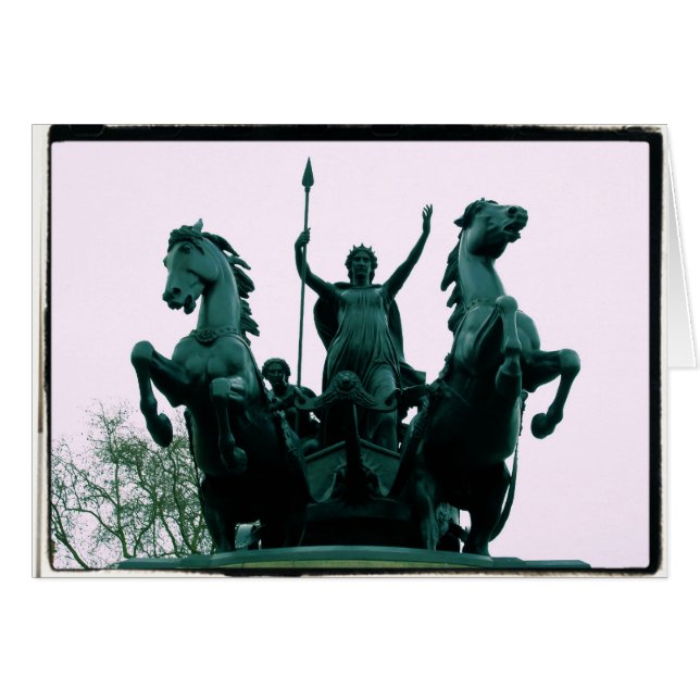 Boadicea Statue - Westminster Bridge - London Card (Voorkant Horizontaal)