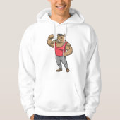 Boar Bodybuilder Hoodie (Voorkant)