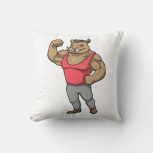 Boar Bodybuilder Kussen