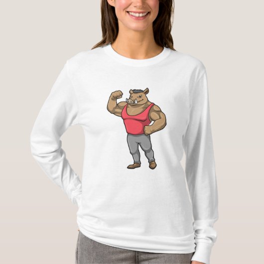 Boar Bodybuilder T-shirt (Voorkant)