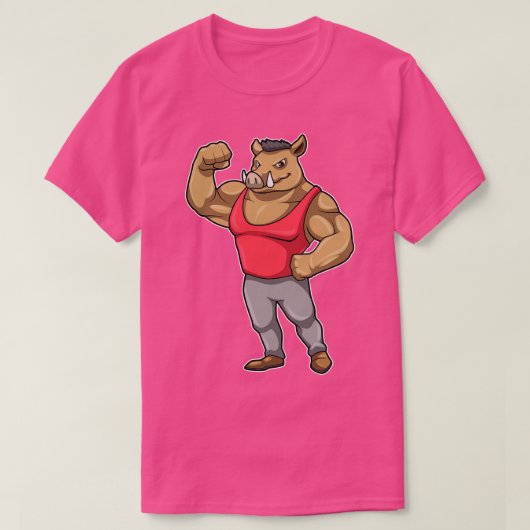 Boar Bodybuilder T-shirt (Design voorkant)