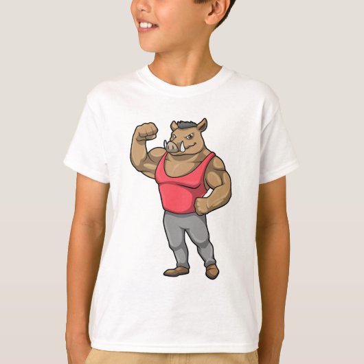 Boar Bodybuilder T-shirt (Voorkant)