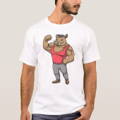 Boar Bodybuilder T-shirt (Voorkant)