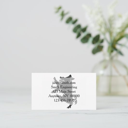 Boar Dancing heraldry silhouette Visitekaartje (Staand voorkant)