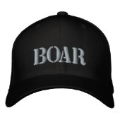BOAR EMBROIDERDE BASEBALL HAT GEBORDUURDE PET (Voorkant)