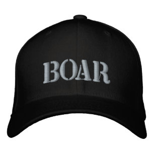 BOAR EMBROIDERDE BASEBALL HAT GEBORDUURDE PET