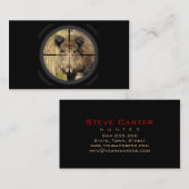 Boar Hog Hunter Forester Ranger Forest Man Visitekaartje (Voorkant / Achterkant)