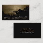 Boar Hog Hunter Forester Ranger Forest Night Visitekaartje (Voorkant / Achterkant)