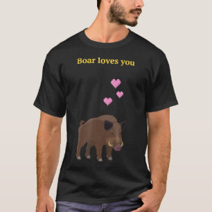 Boar houdt van je in Valheim T-Shirt
