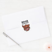 BOAR HUNDING RONDE STICKER (Envelop)