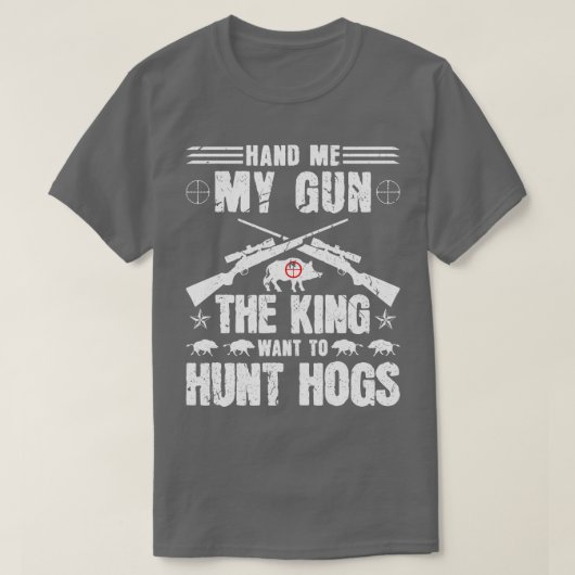 Boar Hunter Hog Hunting T-shirt (Design voorkant)