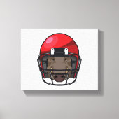 Boar op Football Sport Canvas Afdruk (Voorkant)