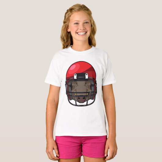 Boar op Football Sport T-shirt (Voorkant volledig)