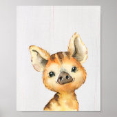 Boar Woodland Nursery Art Print (Voorkant)