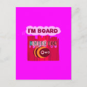 Board Bee Art Print Briefkaart (Voorkant)