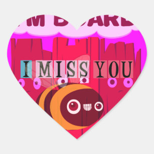 Board Bee Art Print Hart Sticker