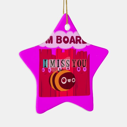 Board Bee Art Print Keramisch Ornament (Rechts)