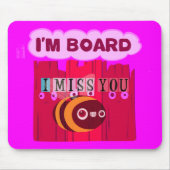 Board Bee Art Print Muismat (Voorkant)