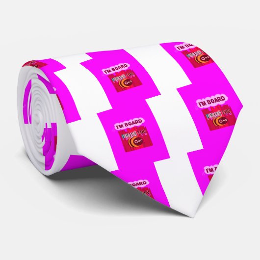 Board Bee Art Print Stropdas (Opgerold)