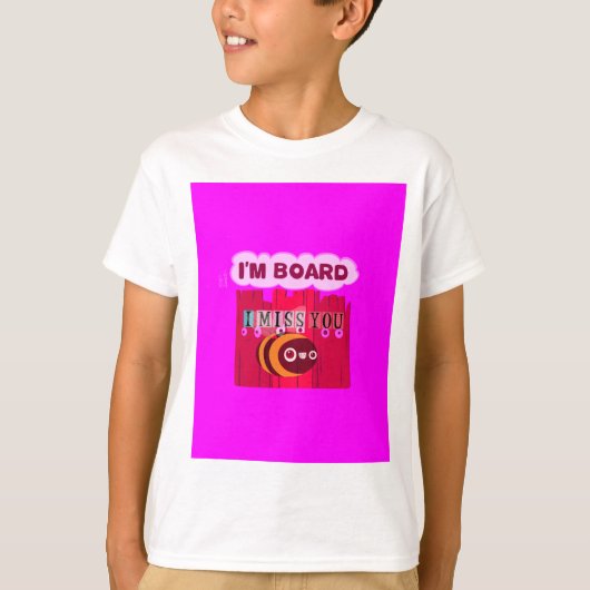 Board Bee Art Print T-shirt (Voorkant)