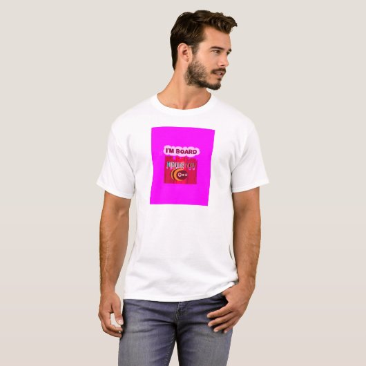 Board Bee Art Print T-shirt (Voorkant volledig)
