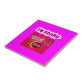 Board Bee Art Print Tegeltje (Zijkant)