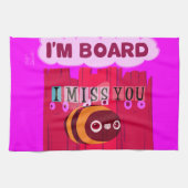 Board Bee Art Print Theedoek (Horizontaal)