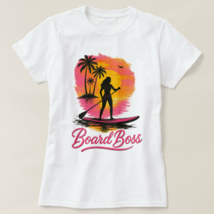 Board Boss SUP Meisje Retro Zonsondergang T-shirt