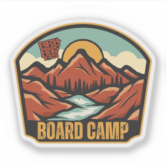 Board Camp, Arkansas  Sticker (Voorkant)
