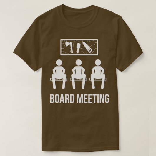Board Carpenter Meeting Carpenter of Woodarbeider  T-shirt (Design voorkant)