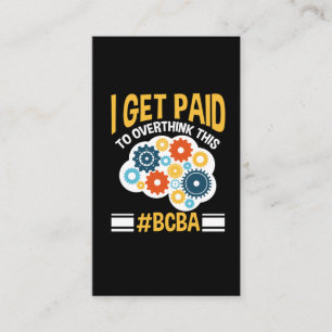 Board Certified Behavig Analyst Funny BCBA Visitekaartje