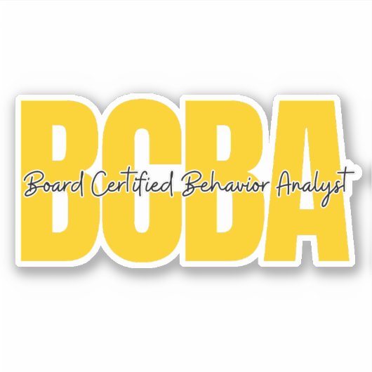 Board Certified Behavig Analyst Sticker (Voorkant)