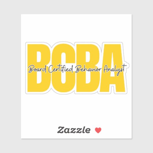 Board Certified Behavig Analyst Sticker (Vel)