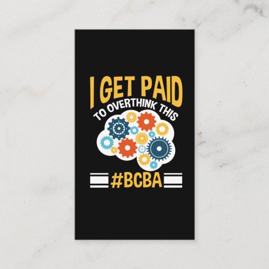 Board Certified Behavior Analyst Funny BCBA Visitekaartje (Voorkant)