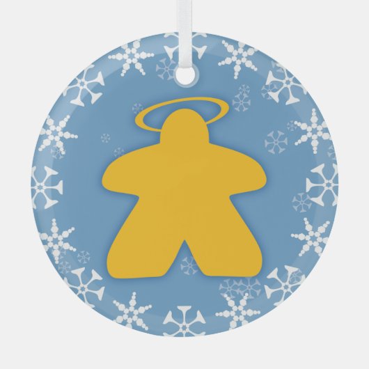 Board Game Angel Glass Ornament (Voorkant)