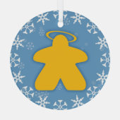 Board Game Angel Glass Ornament (Achterkant)