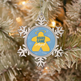 Board Game Angel Logo Snowflake Ornament