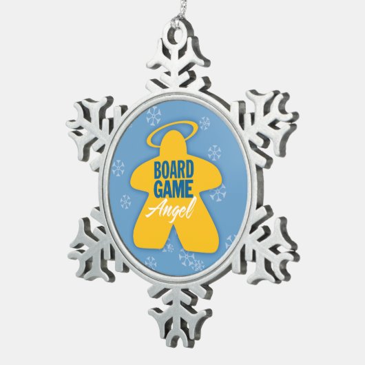 Board Game Angel Logo Snowflake Ornament (Rechts)
