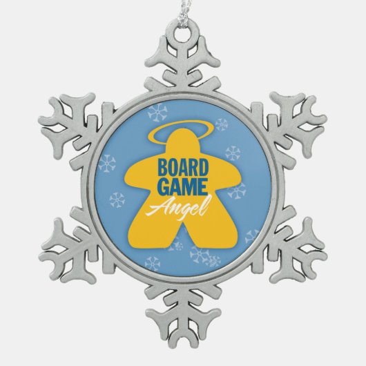 Board Game Angel Logo Snowflake Ornament (Voorkant)