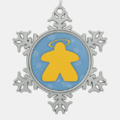 Board Game Angel Snowflake Ornament (Voorkant)