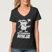 Board Game Backgammon Ninja T-shirt (Voorkant)