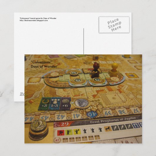 Board game briefkaart #1 (Voorkant / Achterkant)