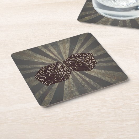 Board Game Dice 1 Kartonnen Onderzetters (Schuin)